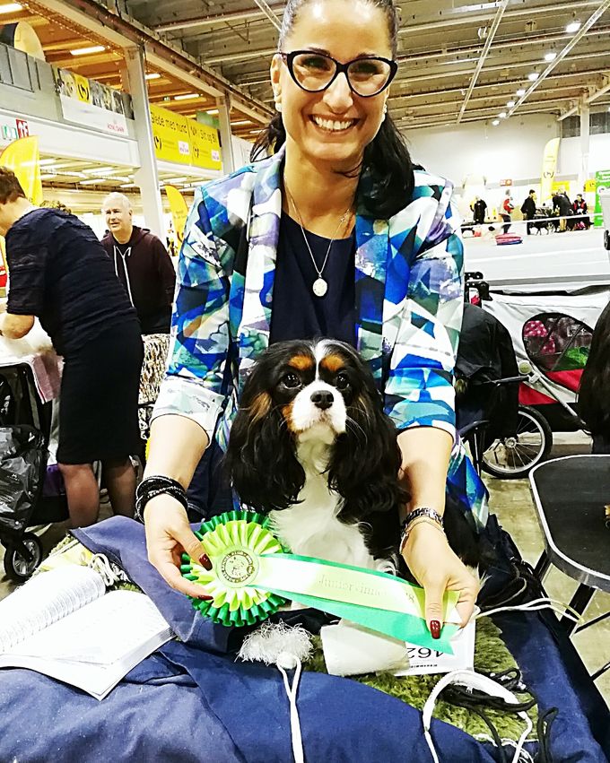 17 months, winning Nordic Junior Winner 2018 on a friday under judge Ashley Reid. Sunday winning Norwegian Junior winner 2018 under judge Gitte Finnich Pedersen! 